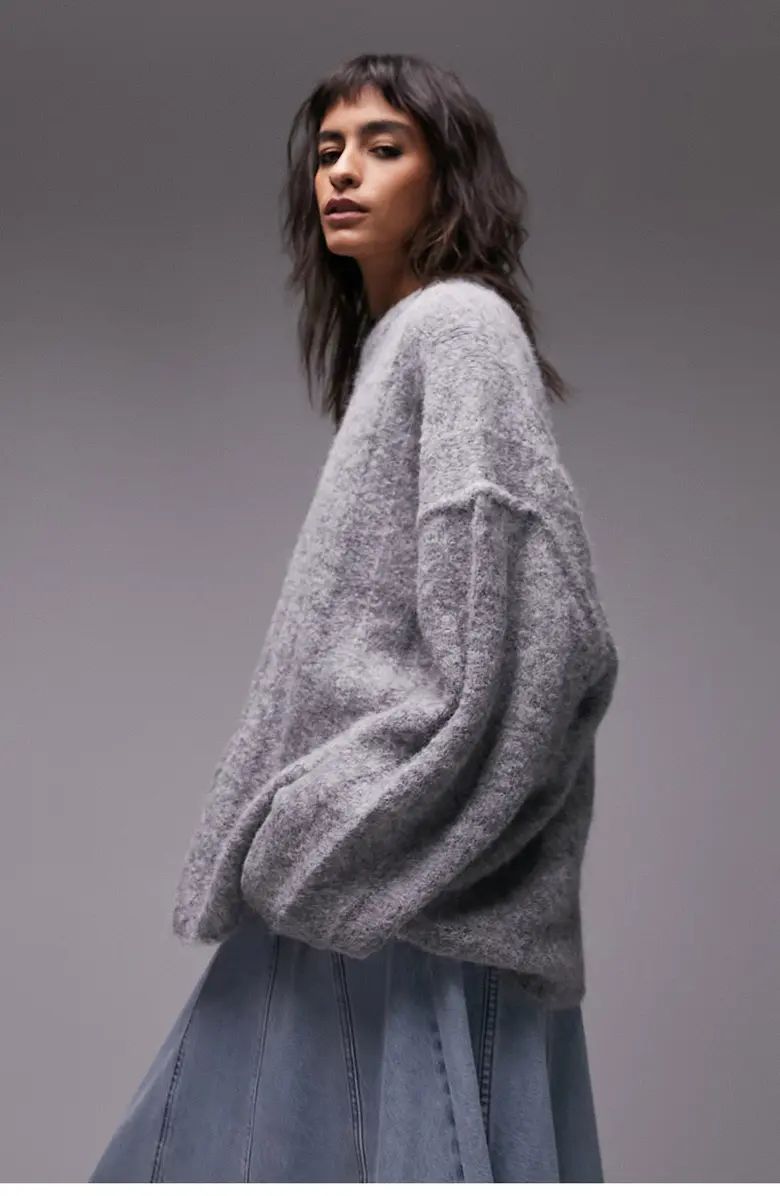Fluffy Wide Rib Sweater | Nordstrom