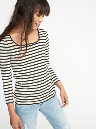 Slim-Fit Square-Neck Tee for Women | Old Navy US