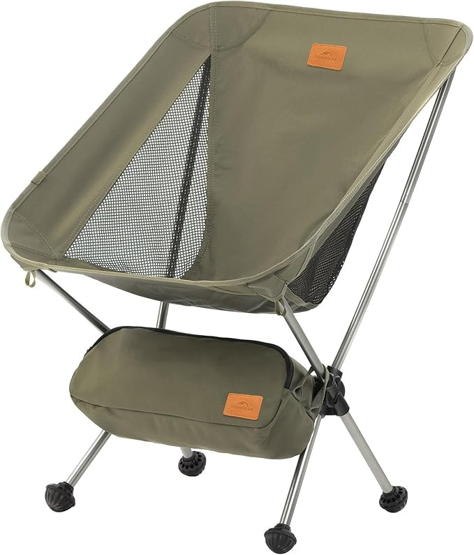 Naturehike YL08 Ultralight Camping Chair, 2.38 LBS Portable Backpacking Chair with Anti-Sinking F... | Amazon (US)
