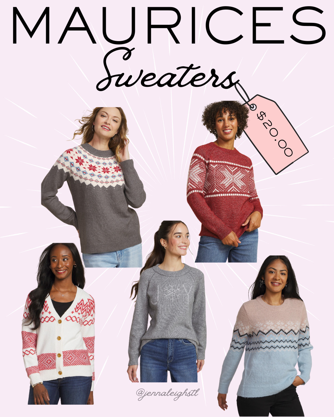 Maurices has sweaters for just $20 right now. Such a good deal on everyday winter staples. 

 #LTKHoliday #LTKSaleAlert #LTKMidsize