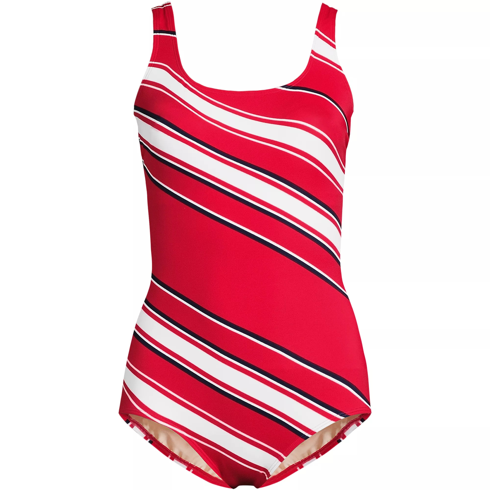 Women's Tugless Low Leg One Piece Swimsuit | Lands' End (US)