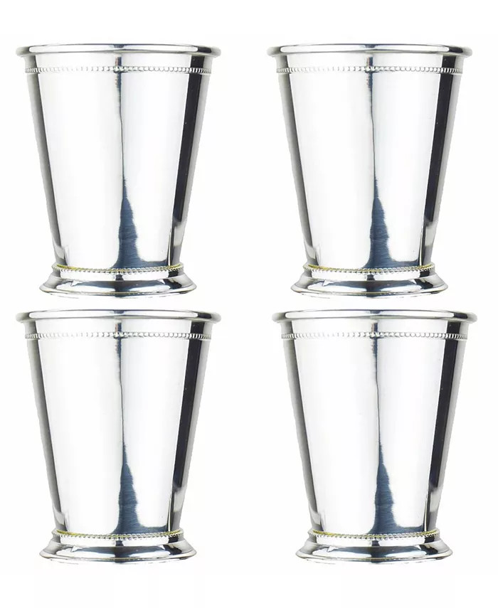 Copper Mint Julep Cup with Pure Silver Plate Set of 4 | Macy's