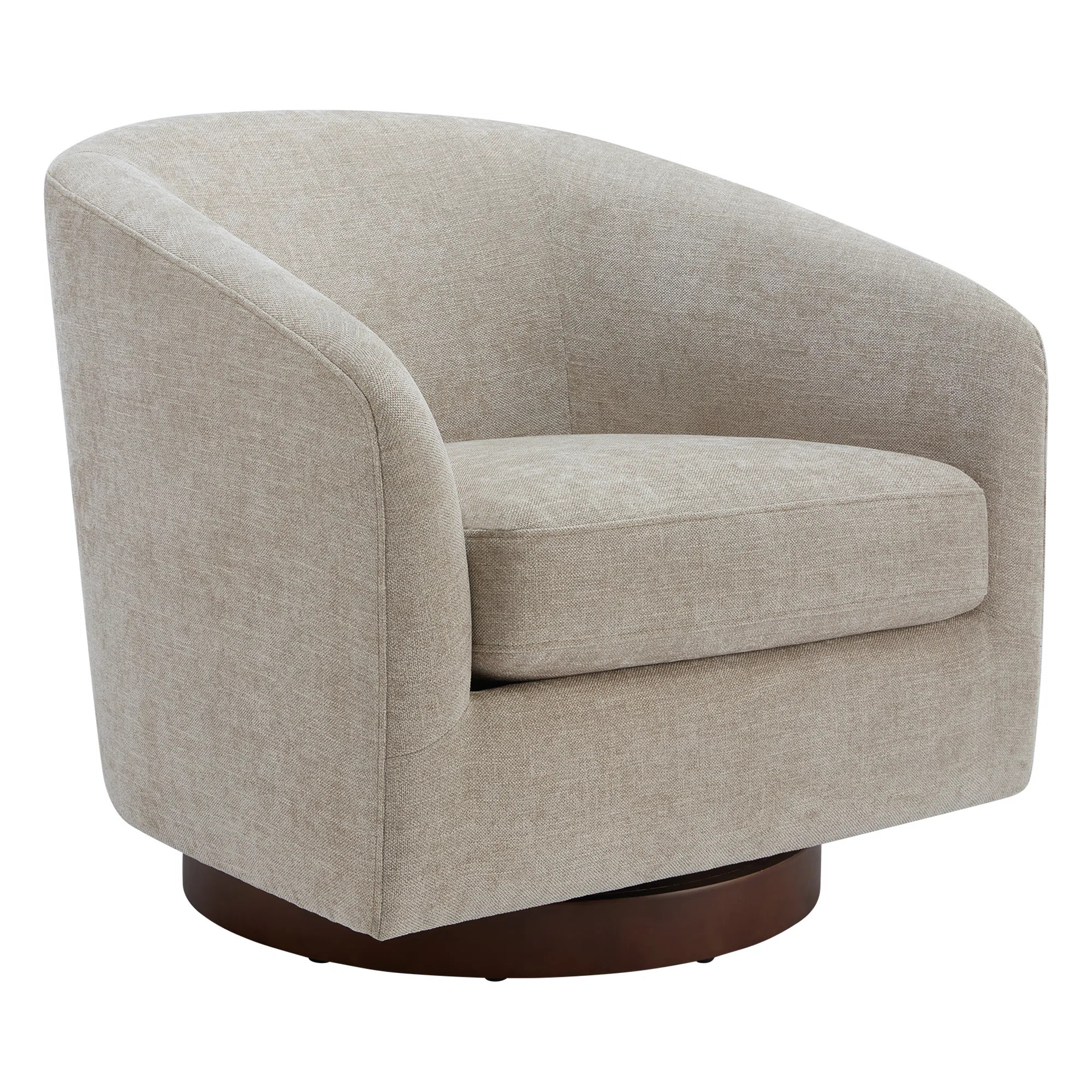 Bennett Upholstered Swivel Barrel Chair (Set of 2) | Wayfair North America