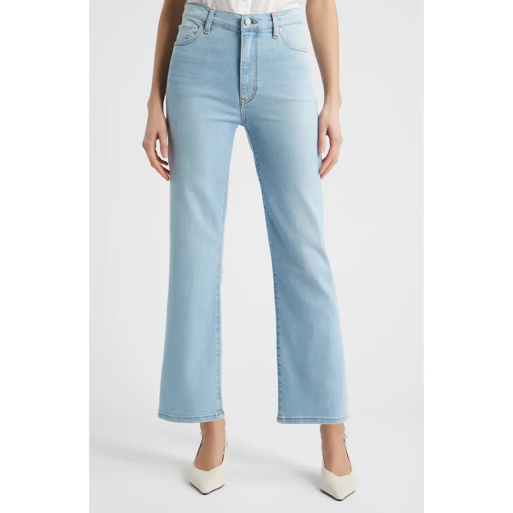 FRAME Le Sleek High Waist Ankle Straight Leg Jeans in Hush at Nordstrom, Size 25 | Nordstrom