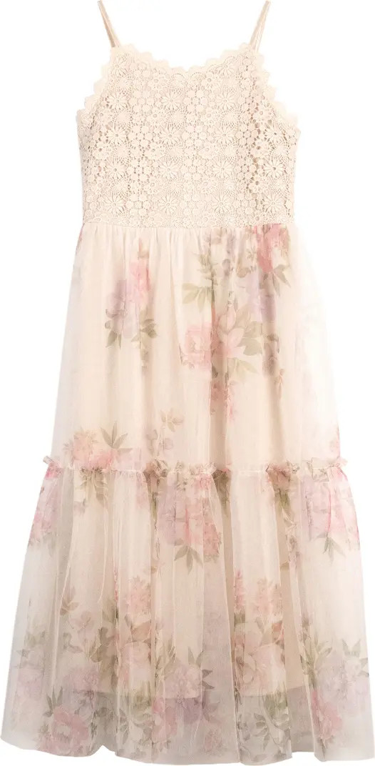 Zunie Kids' Lace Bodice Tiered Dress | Nordstromrack | Nordstrom Rack