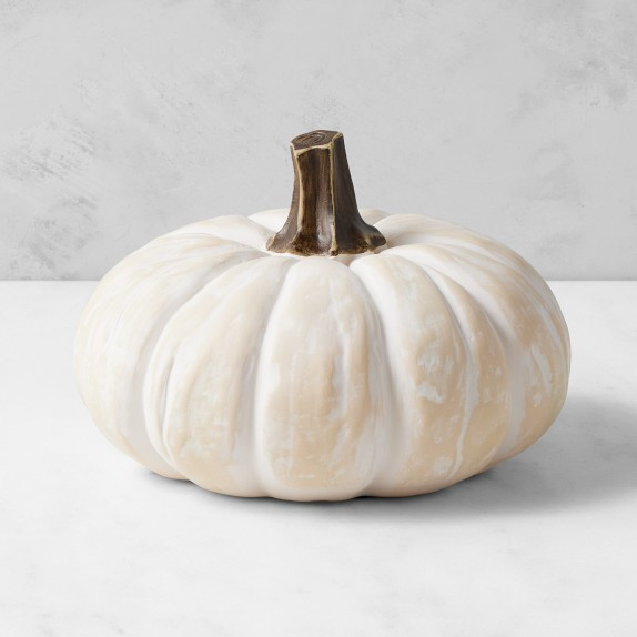 Outdoor Pre-Lit Faux Pumpkins | Williams-Sonoma