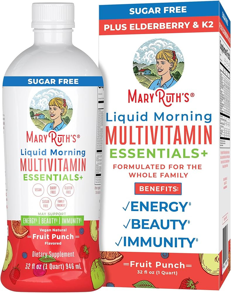 Multivitamin Multimineral for Women Men & Kids by MaryRuth's | No Added Sugar | Vegan Liquid Vita... | Amazon (US)