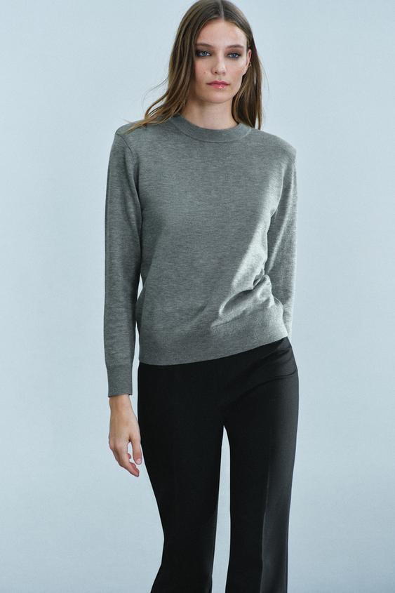 Zara - Striped Knit Cardigan - Women - Ecru Blue - Women | Zara US
