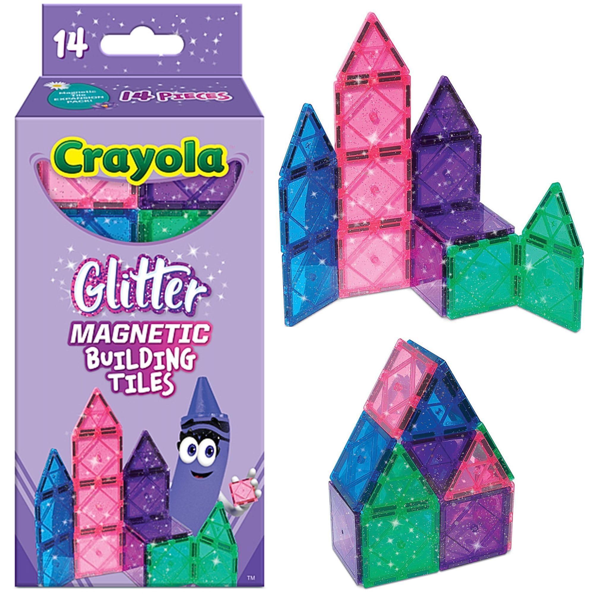 CreateOn Crayola Magnetic Tiles, Building Set for Kids, Magnetic Toys for Kids, Travel Toys, Clas... | Amazon (US)