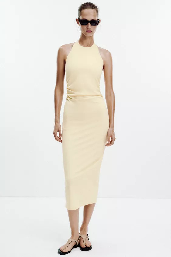 DRAPED HALTER DRESS | Zara US