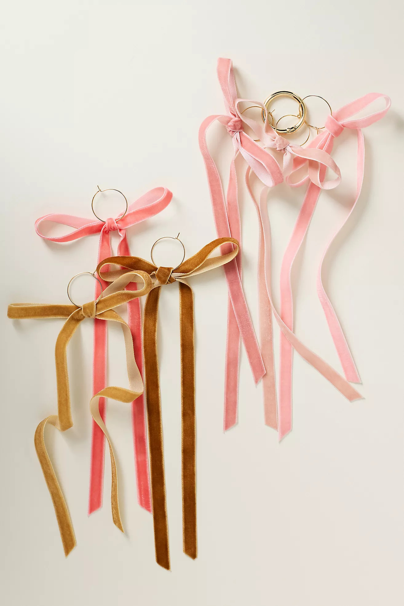 Velvet Bow Wine Charms, Set of 6 | Anthropologie (US)