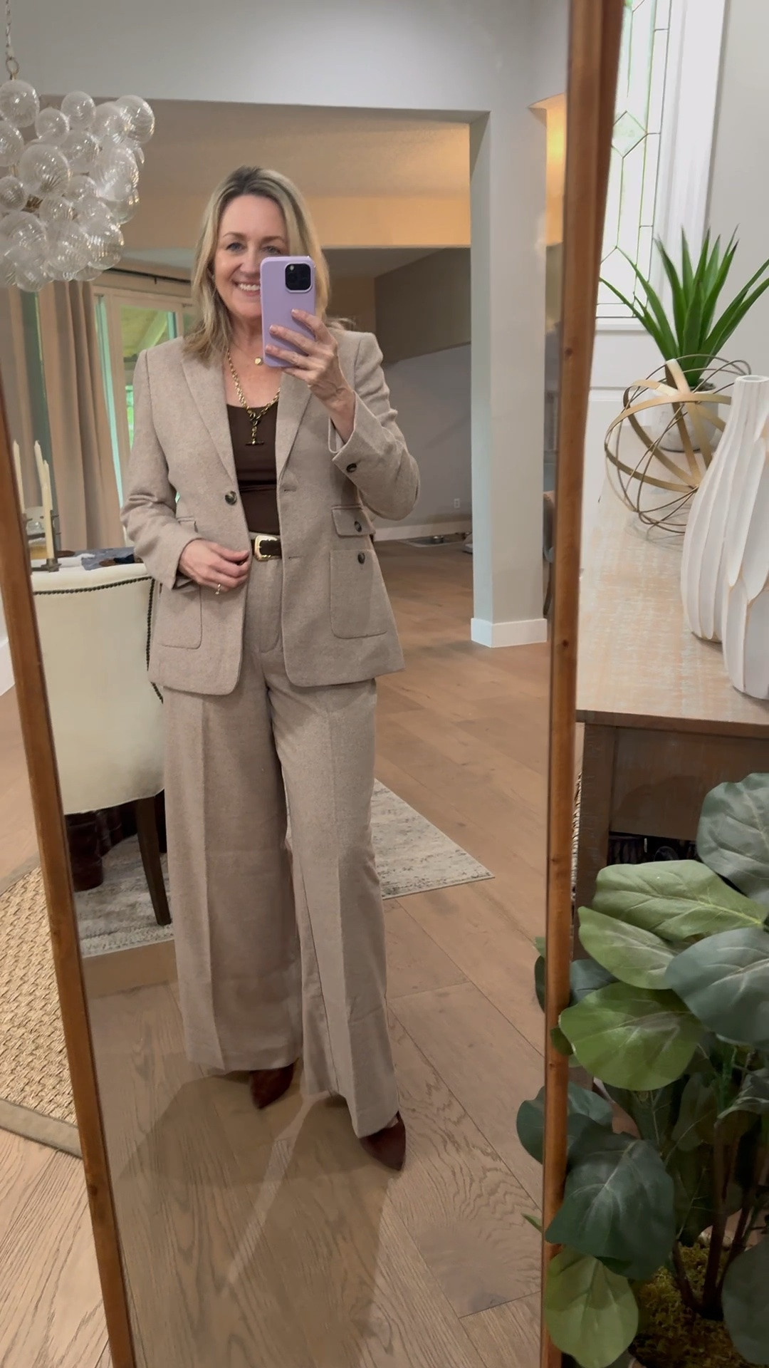Fabulous new suit for fall!  Work outfit, fall outfit over 50, professional outfit