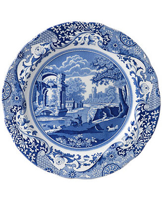 Blue Italian Salad Plate, Set of 4 | Macy's