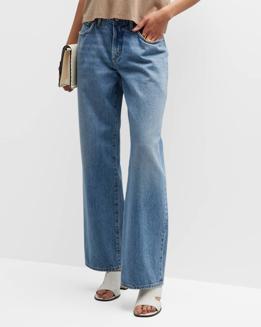 Fusion Low-Rise Loose Straight Jeans | Neiman Marcus