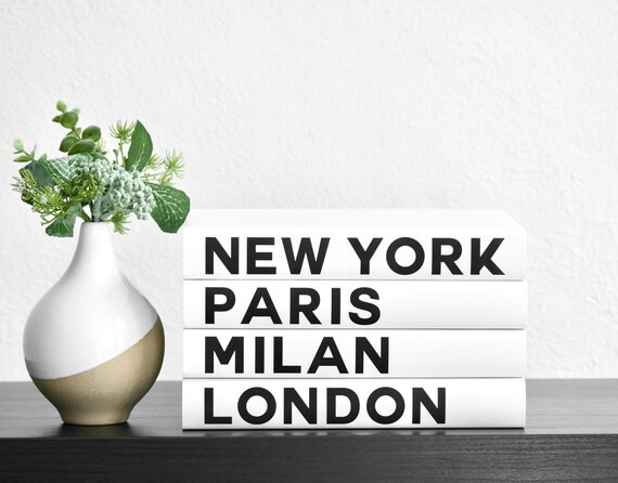 Fashion Decorative Books, Fashion Design, Fashion Designer, New York, London, Paris, Milan, Fashi... | Etsy (US)