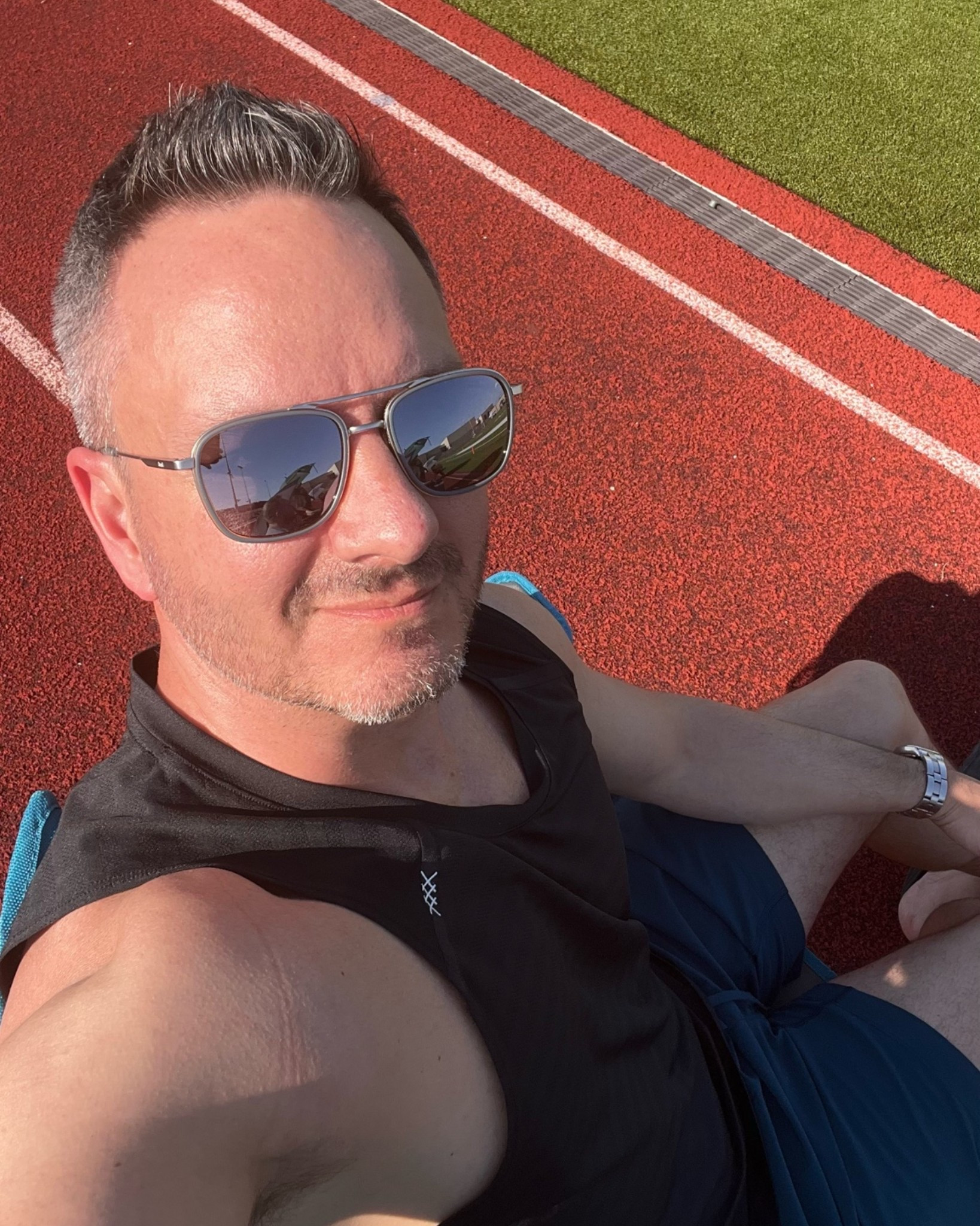 Friday night, Texas heat and football. Sunglasses are a must!