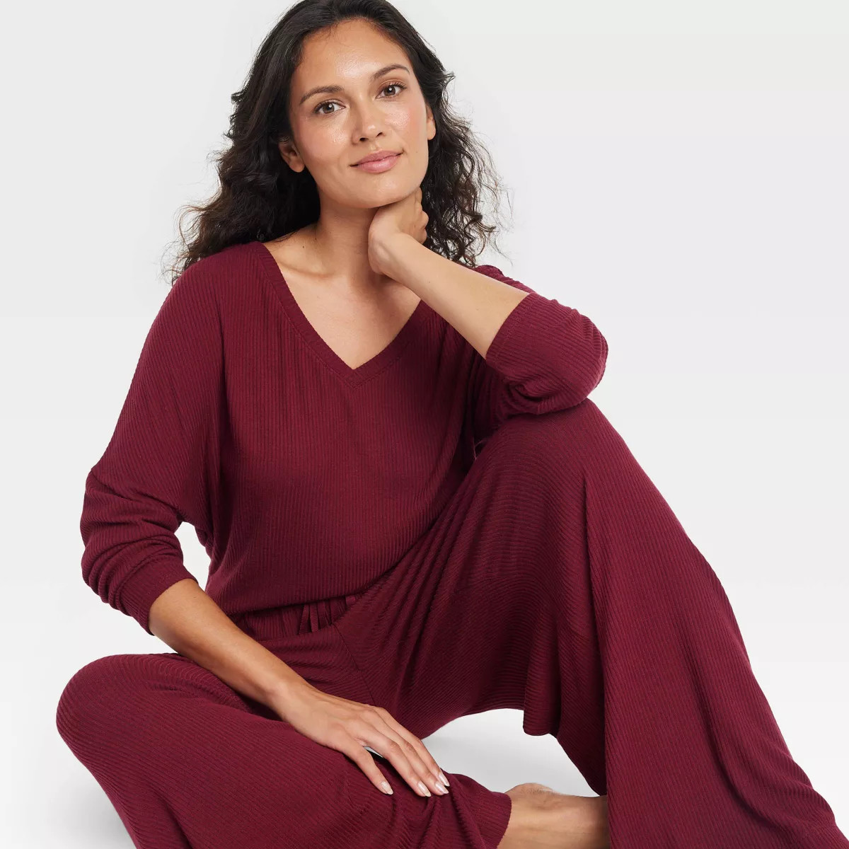 Women's Cozy Ribbed Pullover - Auden™ Red XL | Target