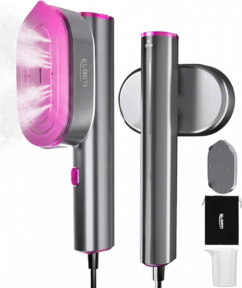 ELORTI Portable Steamer for Clothes, Mini Travel Handheld Steamer 2 in 1-1200W Steam 10S, 90 Rota... | Amazon (US)