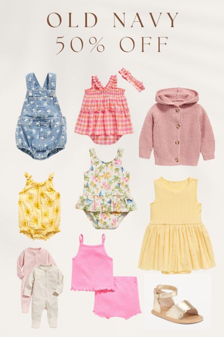 Cute baby clothes on sale at old navy for 50% off! So many cute pieces for spring and summer!! ☀️ #babyclothes #babygirl #babyfashion #oldnavy

#LTKbaby #LTKfindsunder50 #LTKsalealert