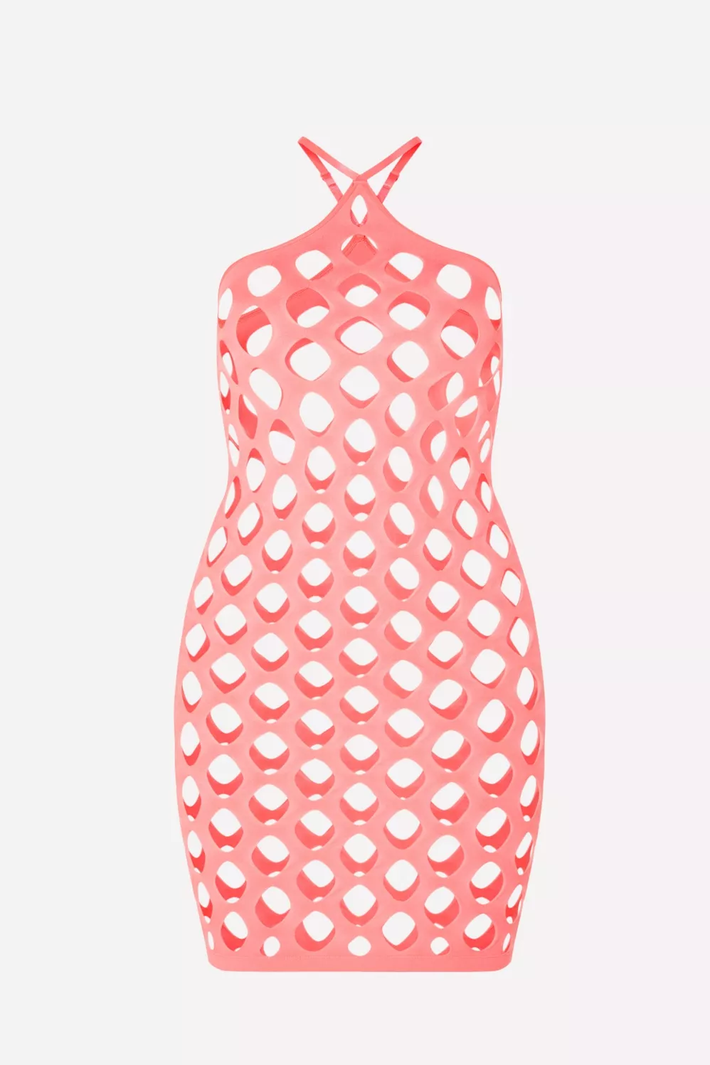 Nearly Naked Open Knit Midi Dress