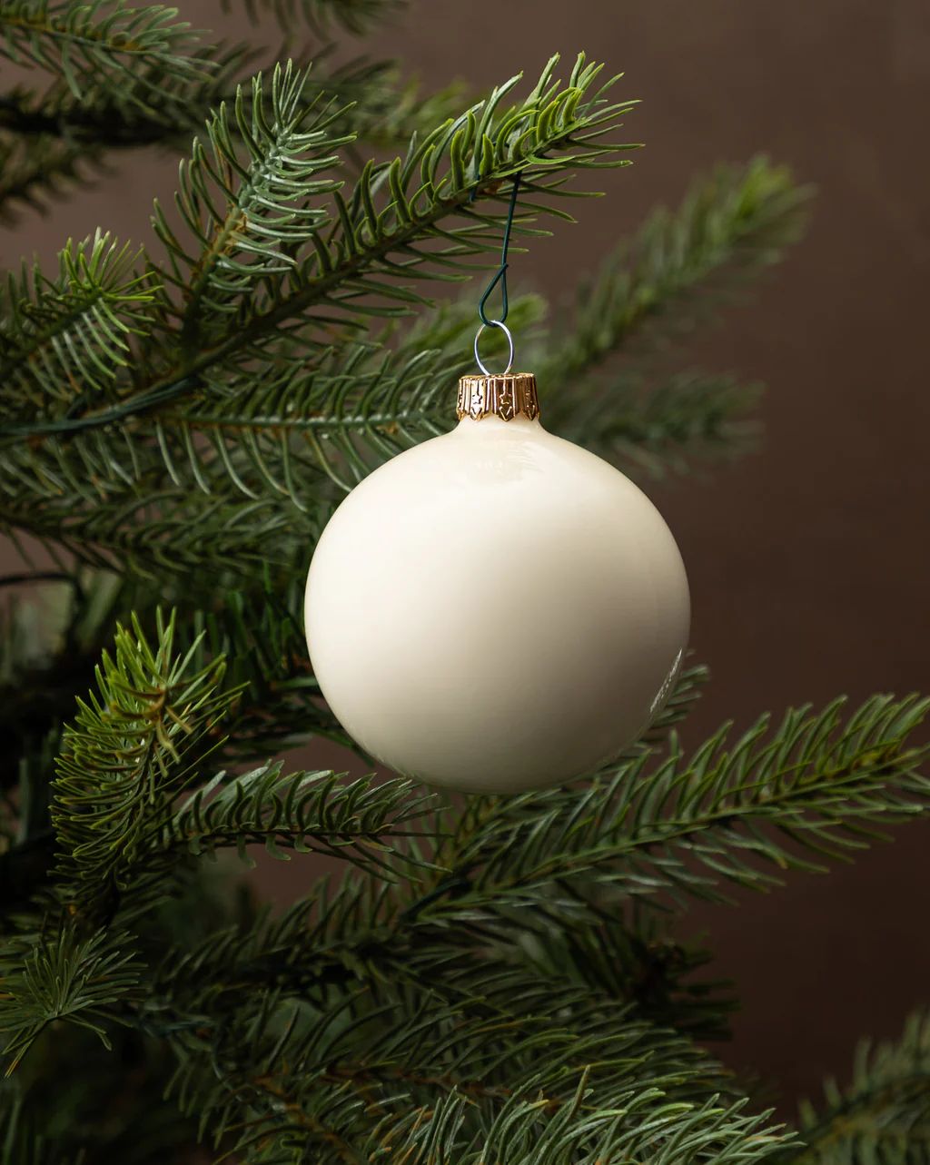 Glossy Snow Glass Ornaments (Set of 6) | McGee & Co.