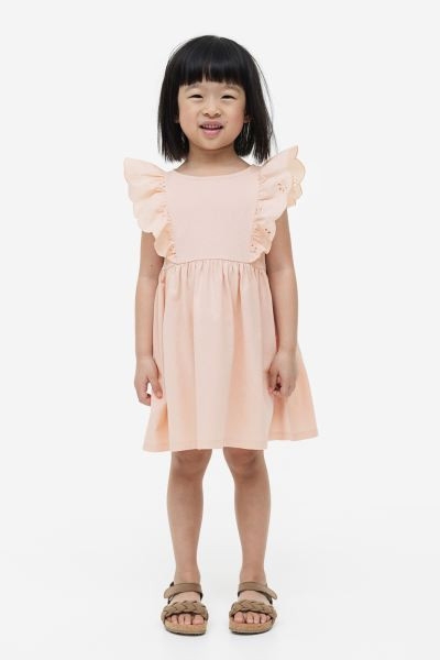 Flounce-trimmed Jersey Dress | H&M (US + CA)