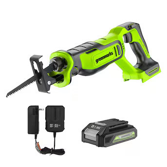 Greenworks 24-volt 7 -Amp Variable Speed Brushless Cordless Reciprocating Saw ( Battery Included ... | Lowe's
