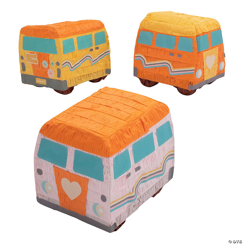 Mini Groovy Van Piñatas - 3 Pc. | Oriental Trading Company
