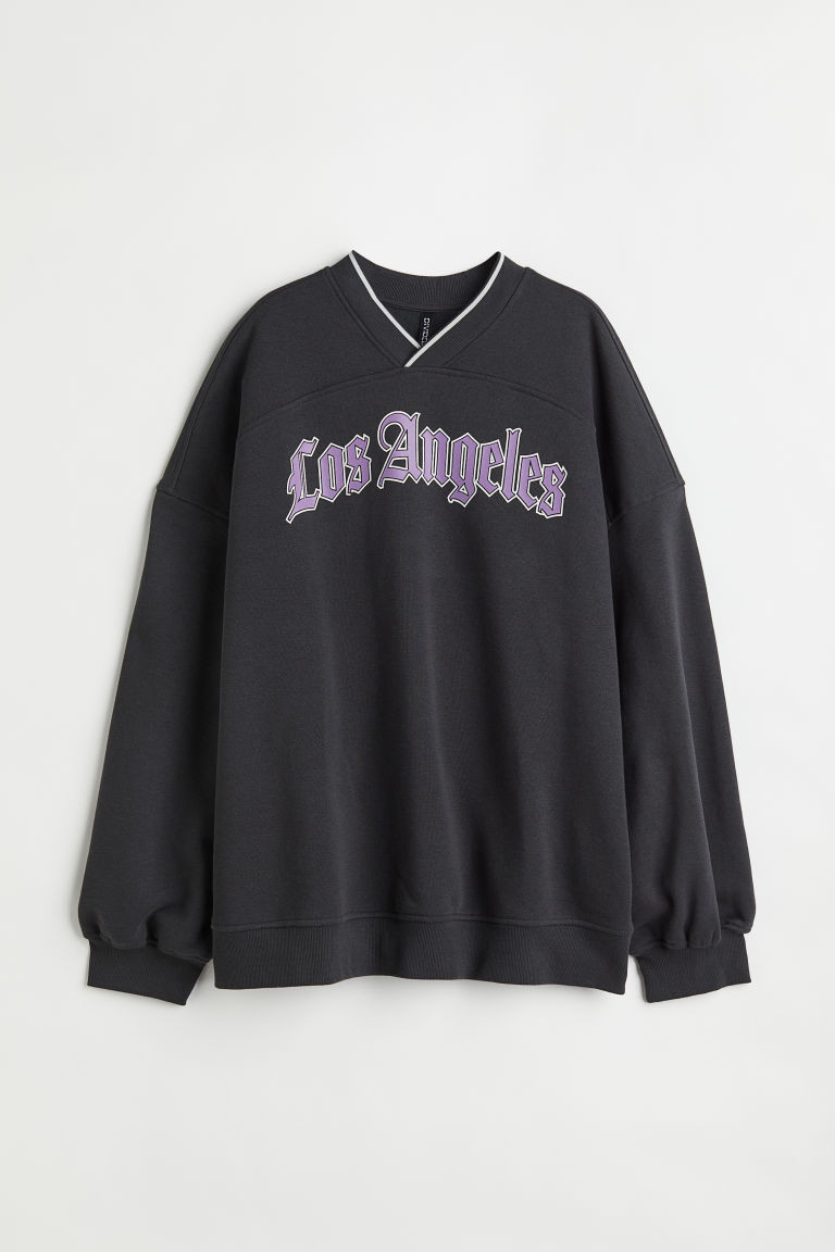 H & M - Oversized Sweatshirt - Black | H&M (US + CA)