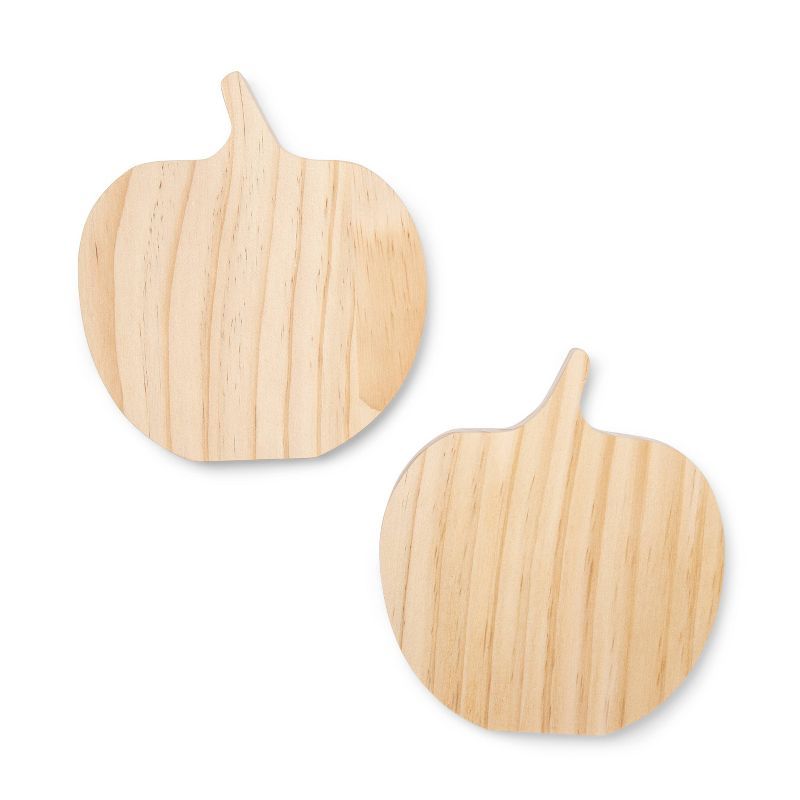 2pk Small Halloween Wood Pumpkin - Mondo Llama™ | Target