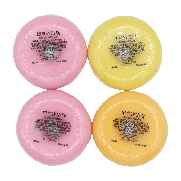 U Style 4 Piece Donut Shaped Scented Bath Bombs | Walmart (US)