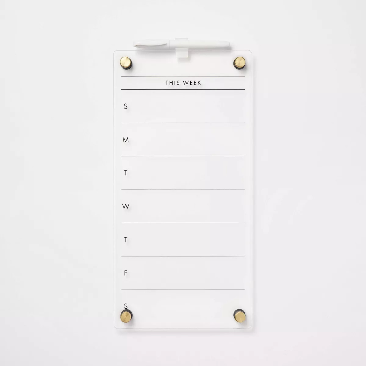 8"x16" This Week Acrylic Dry Erase Calendar - Threshold™ | Target