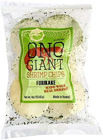 Gourmet Hawaiian Ono Giant Shrimp Chips (Furikake, 4 Ounce) | Amazon (US)