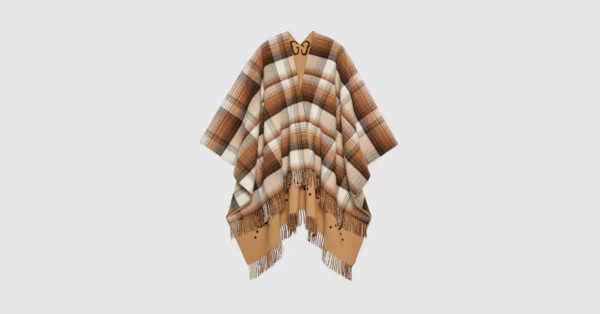Reversible GG wool poncho | Gucci (US)