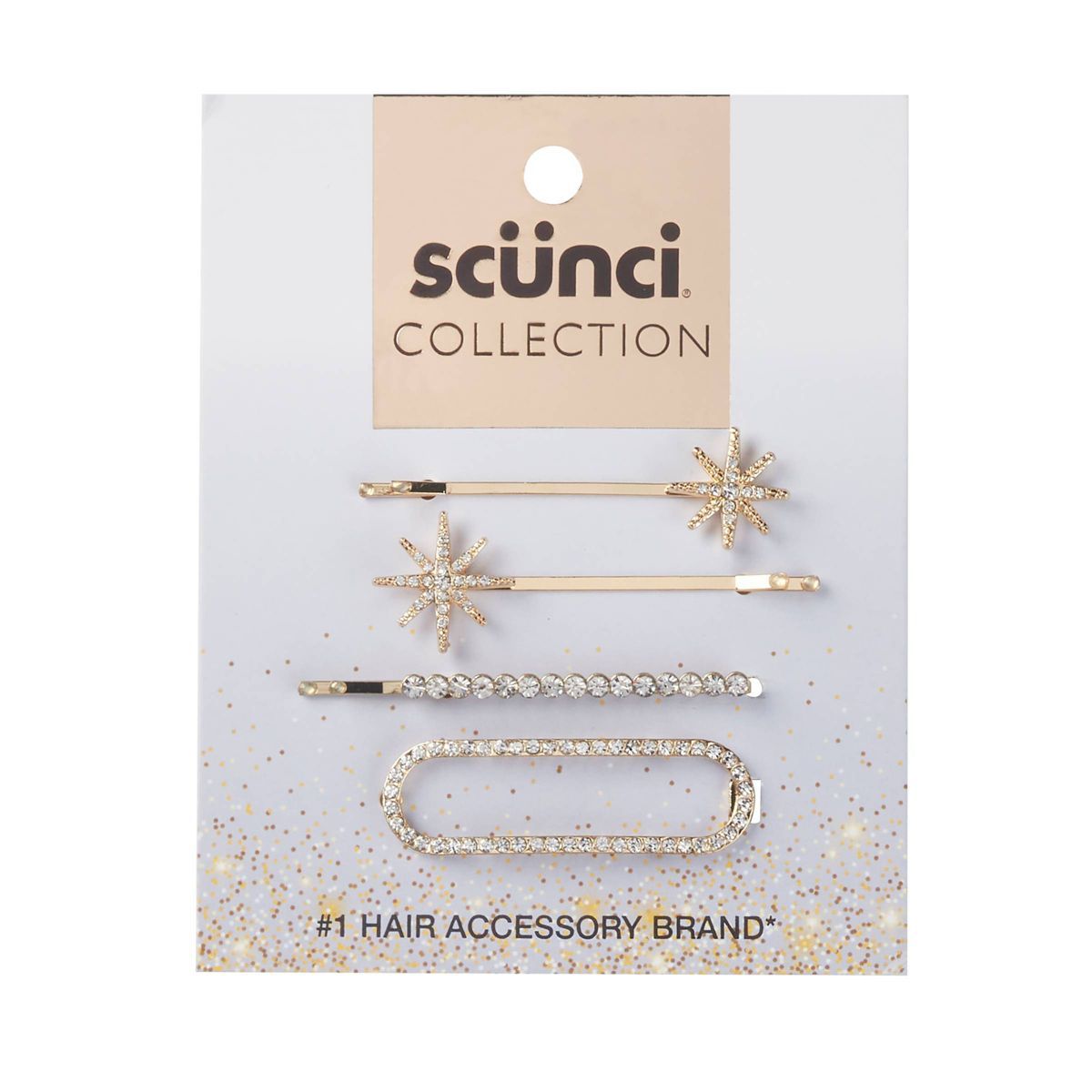 scunci Collection Embellished Bobby Pins - 4ct | Target