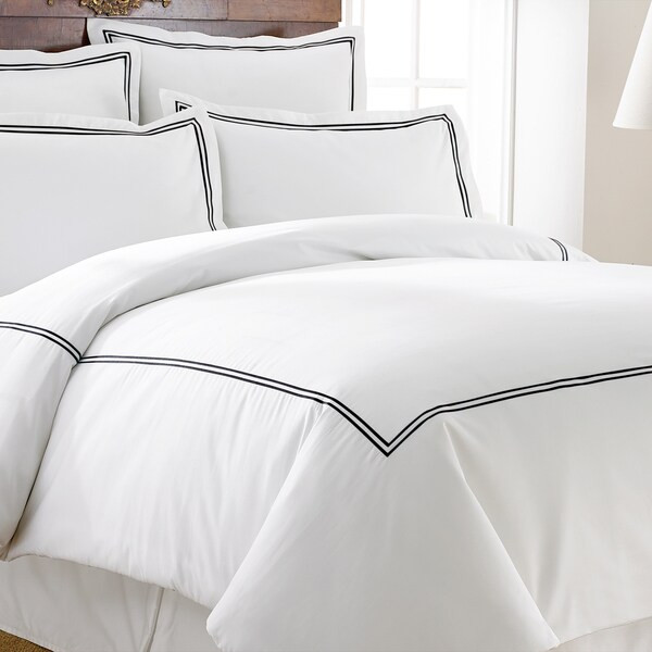 Amrapur Overseas Cotton Blend 3-Piece Double Marrowing Duvet Set | Bed Bath & Beyond