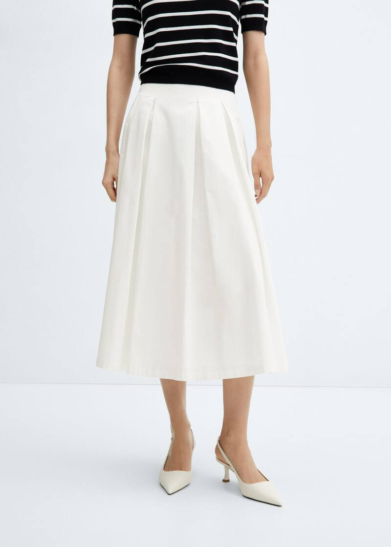Plank midi-skirt -  Women | Mango United Kingdom | MANGO (UK)
