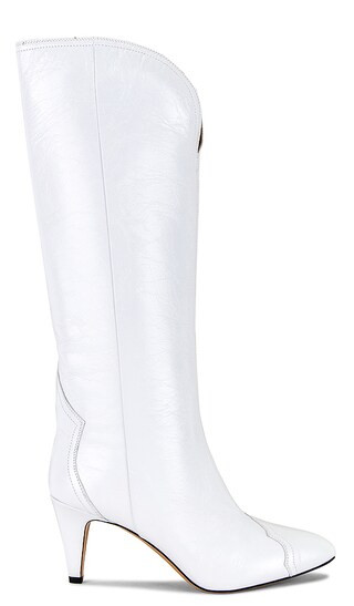 Lestany Leather Boot in White | Revolve Clothing (Global)