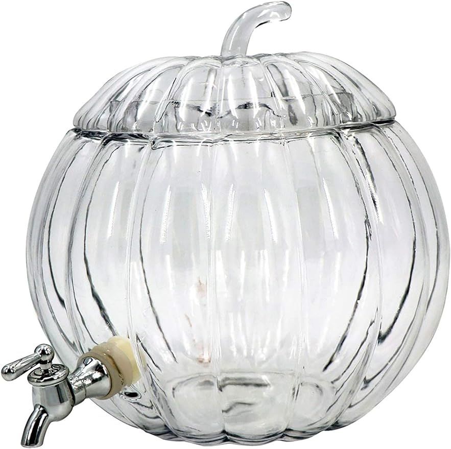 Pumpkin 2 Gallon Drink Dispenser Glass Standard | Amazon (US)