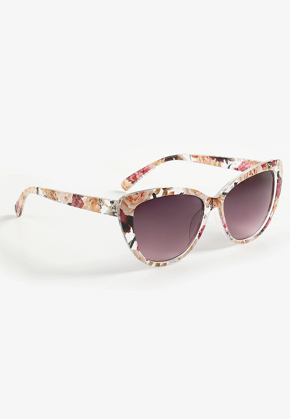 Plastic Floral Cat Eye Sunglasses | Maurices
