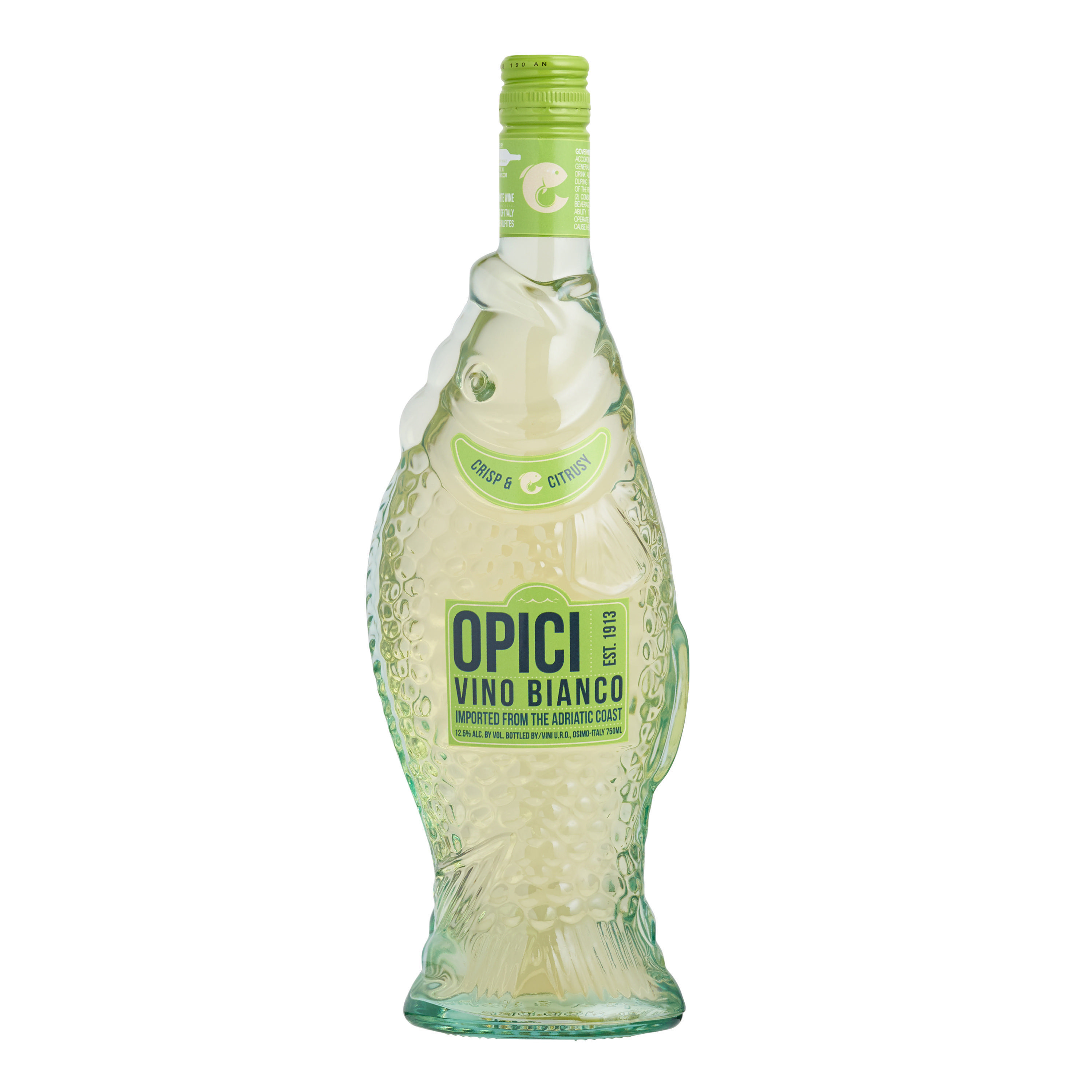 Opici Vino Bianco Fish Bottle | World Market
