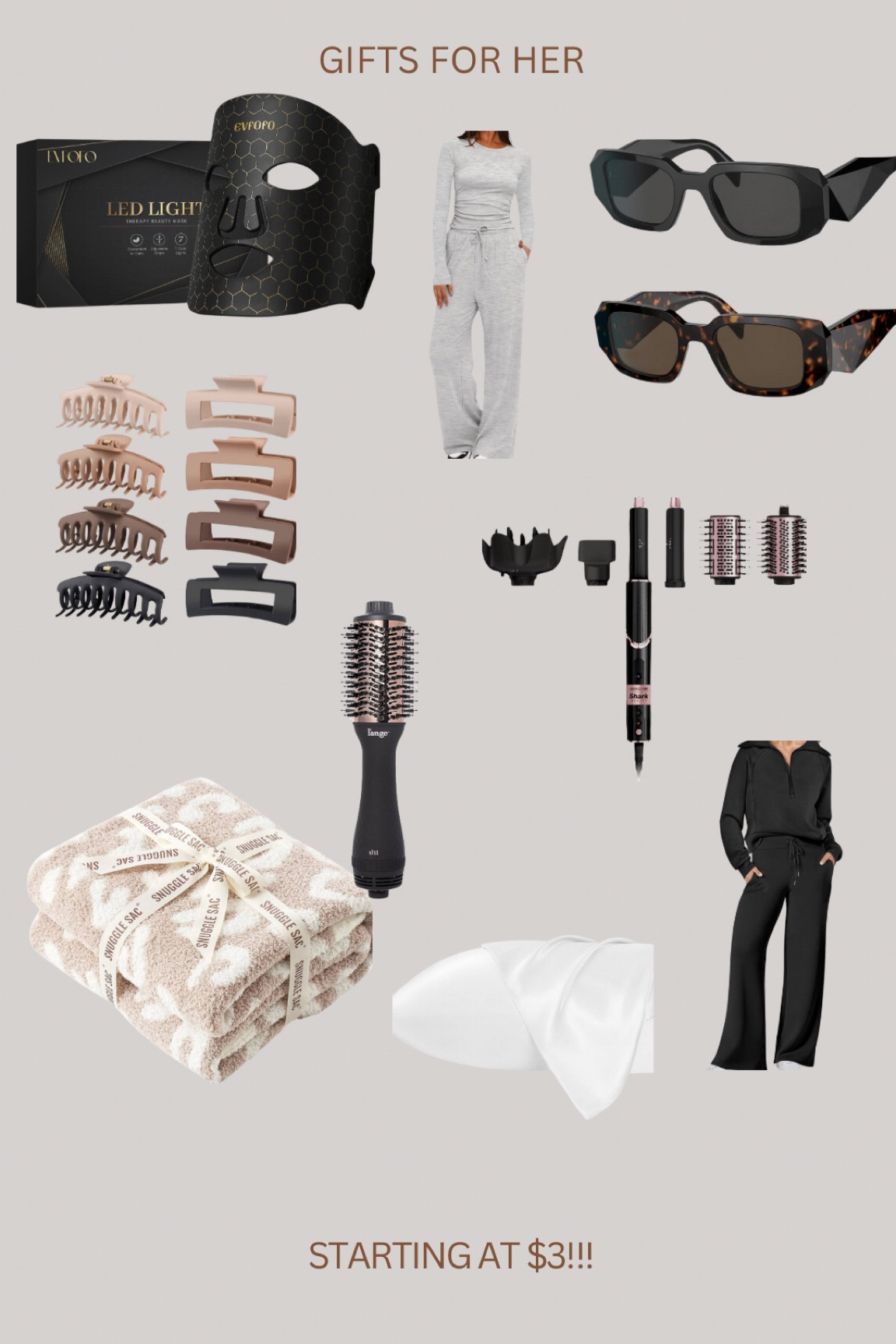 Rounded up the best @amazon Prime Big Deal Days finds for gifts for her (aka gifts for yourself because you deserve it. I just treated myself 😂🙌🏻). These sales are unbelievably good right now!!!!

Satin pillowcases only $3, red light therapy mask $58, set of 2 sunglasses $14, shark inspired airwrap 25% off, etc etc. 🙌🏻🙌🏻🙌🏻🙌🏻 #founditonamazon #Ad

#LTKGiftGuide #LTKxPrimeDay #LTKHome