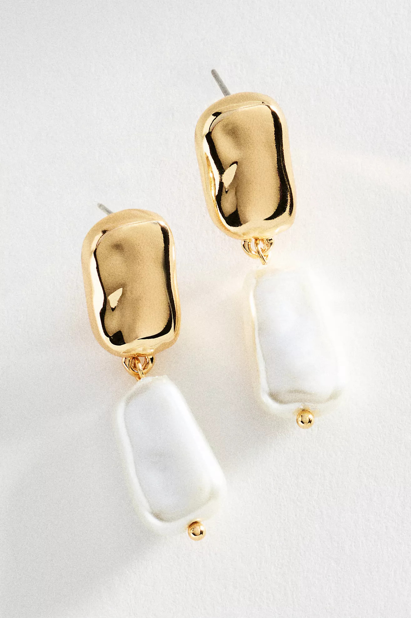 Sculptural Pearl Drop Earrings | Anthropologie (US)