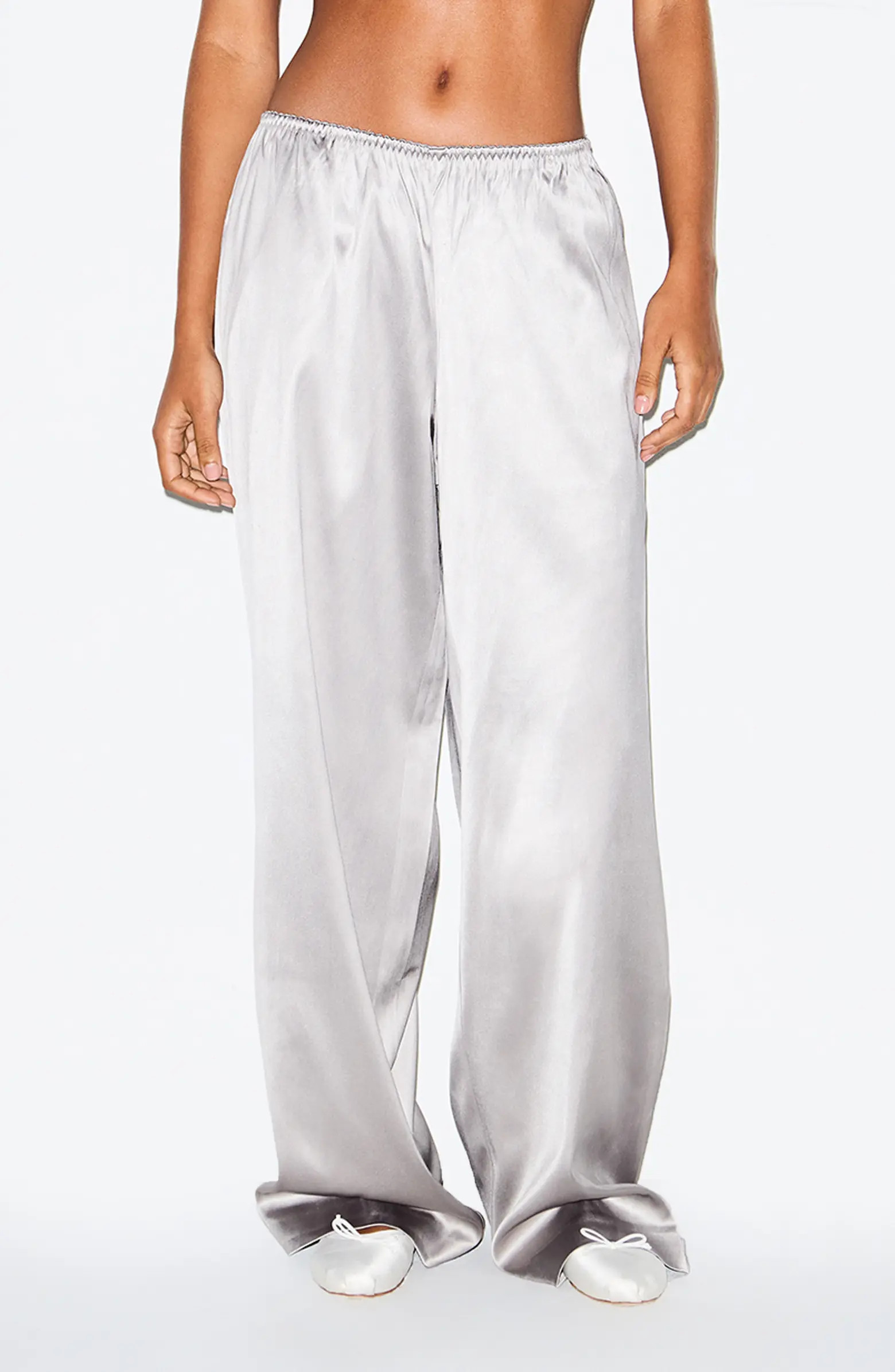 Wide Leg Satin Pants | Nordstrom