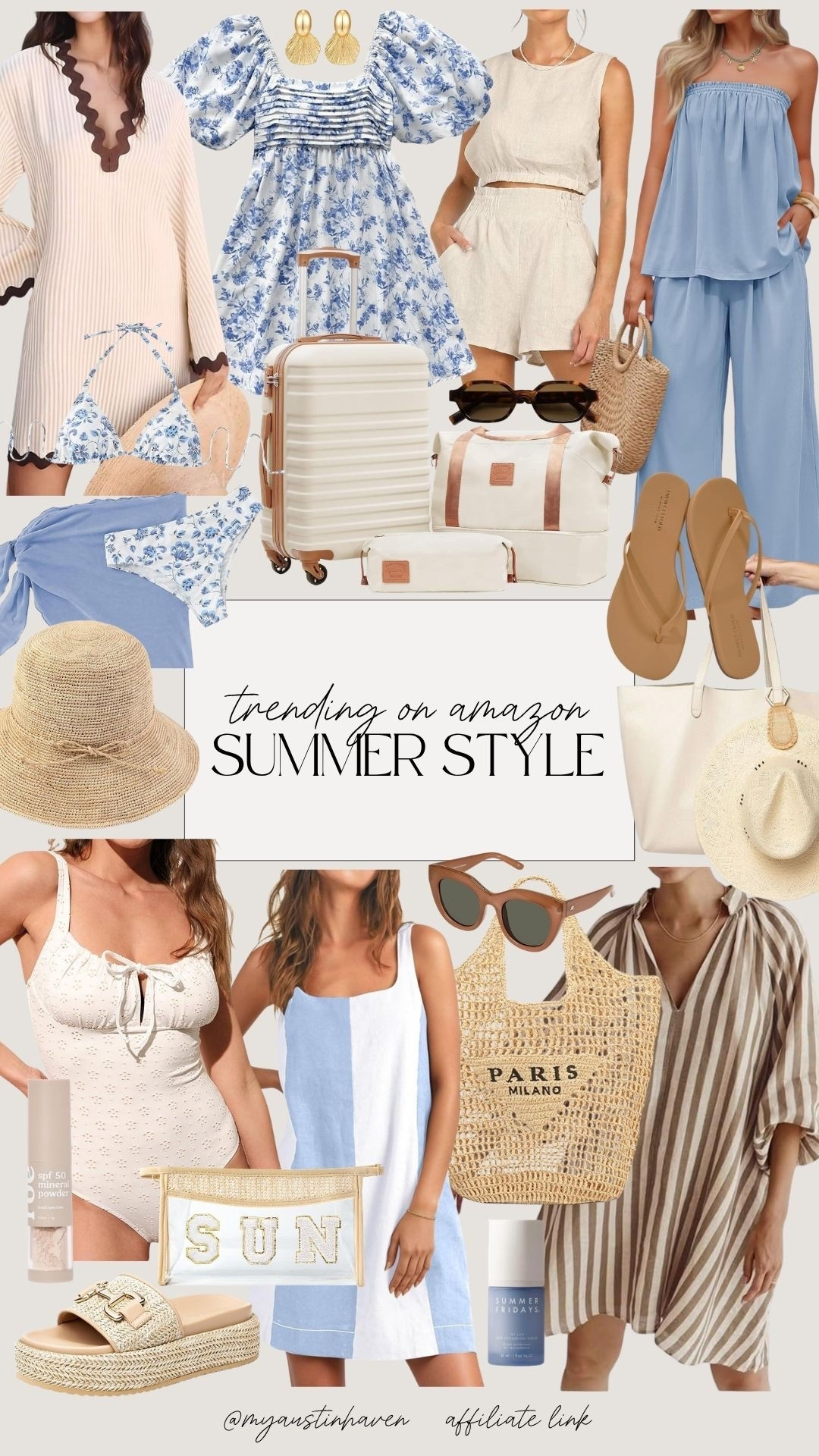 Summer Style 🌴☀️😎

Effortless outfits, beach-ready sets and neutral staples you’ll wear all trip long.

Amazon spring break outfits, vacation outfits women, beach vacation outfits, spring break packing list, neutral travel outfits, blue white outfits women, resort wear amazon, matching sets women summer, casual vacation style, beach dresses women, travel essentials women, amazon luggage set, woven beach bag, straw hat outfit, flip flops women neutral, swimsuit one piece neutral, coastal outfit aesthetic, summer outfit ideas women, airport outfit inspo, affordable vacation style 

 

#LTKdayinmylife #LTKootd #LTKgrwm
