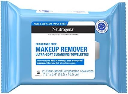 Neutrogena Fragrance-Free Makeup Remover Face Wipes, Daily Facial Cleansing Towelettes for Waterproo | Amazon (US)