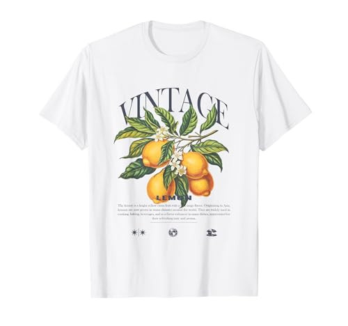 Lemon Fruit Vintage T-Shirt | Amazon (US)