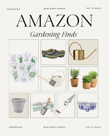 Amazon gardening finds. Garden inspiration. Garden ideas. Garden needs. Garden tools  