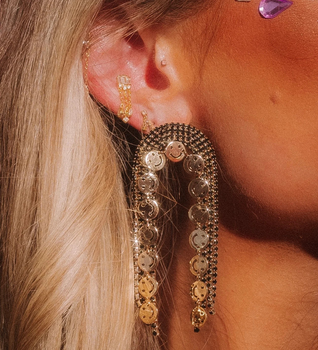 Matte Black Be Happy Rainbows | Feed Me Gems