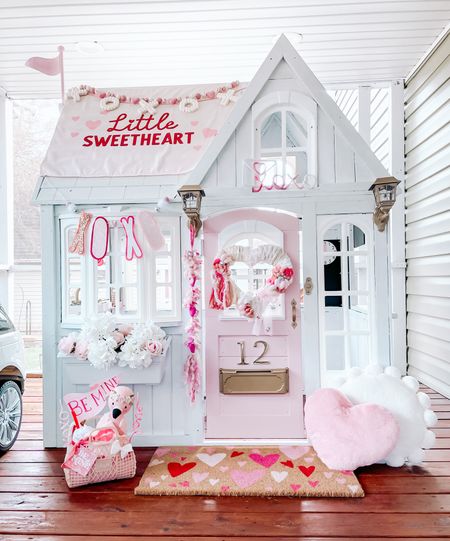 Kidkraft playhouse Valentine’s Day decor #valentinesday #valentinesdaydecor #kidkraft #kidkraftmakeover #kidkraftvalentinesday #kidkraftplayhouse #playhouse #bohovalentinesday #whimsical 

#LTKSeasonal